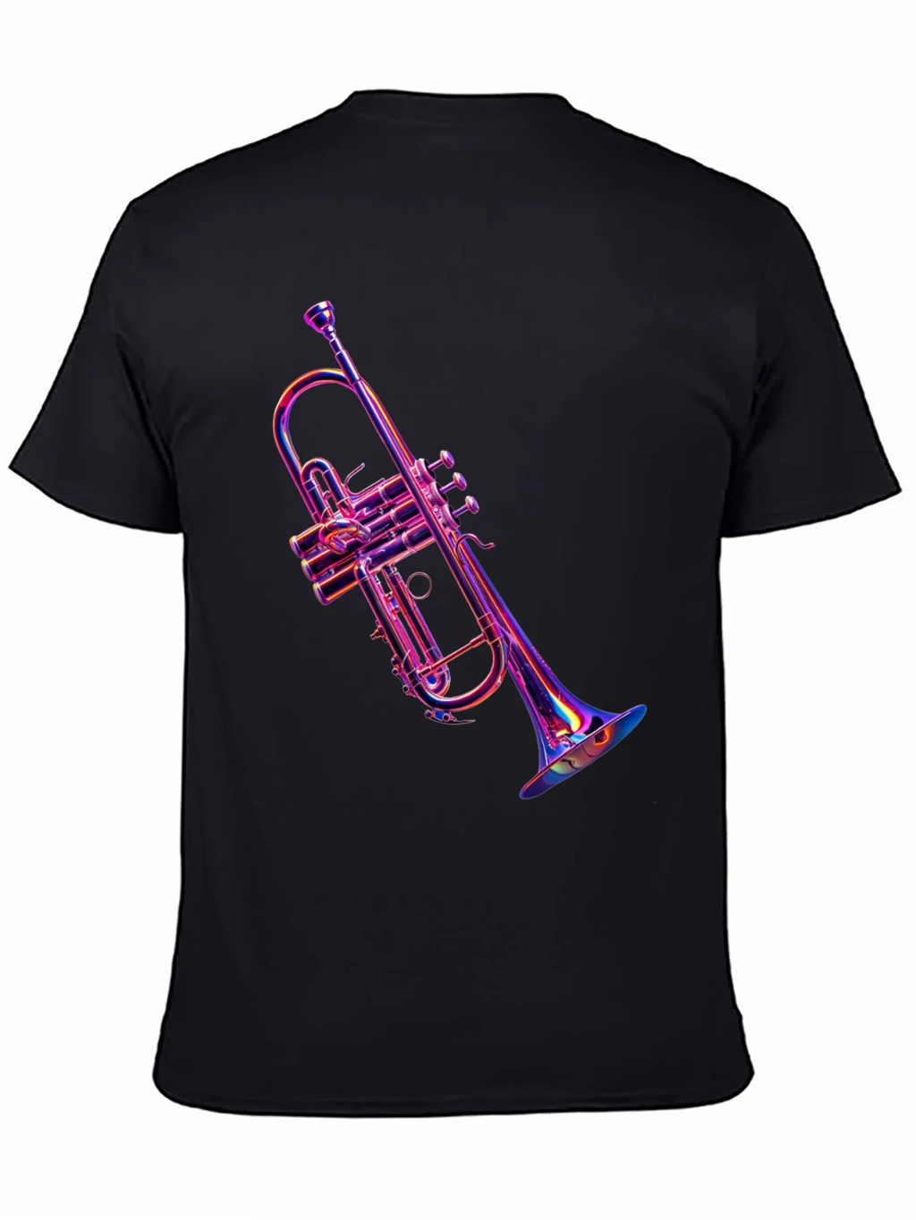Vibrant Trumpet Graphic Tee - Music Lovers Apparel product image 4