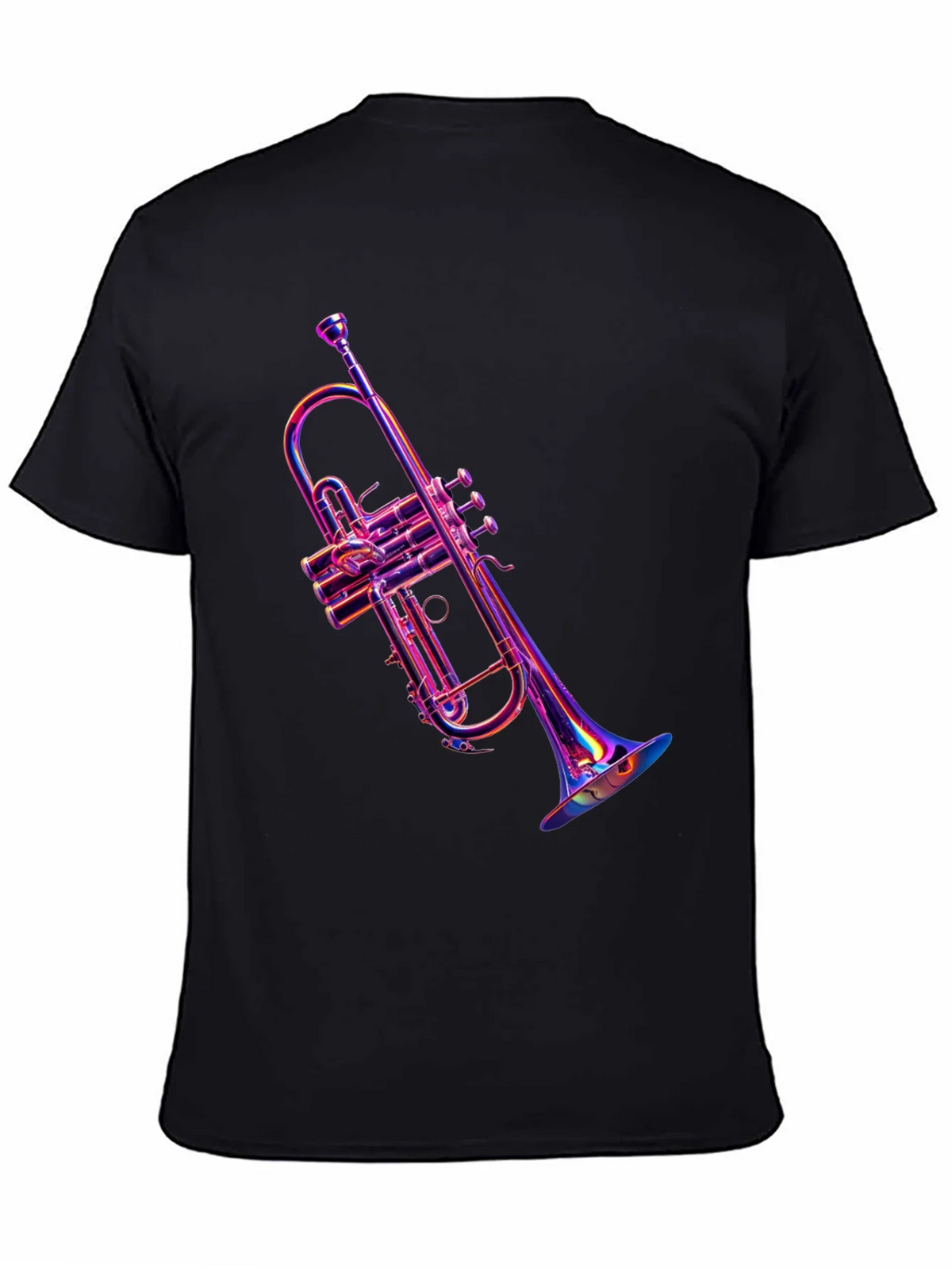 Vibrant Trumpet Graphic Tee - Music Lovers Apparel product image 4