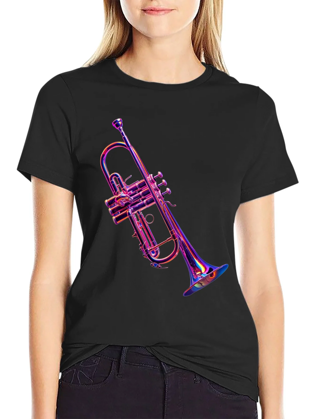 Vibrant Trumpet Graphic Tee - Music Lovers Apparel product image 2