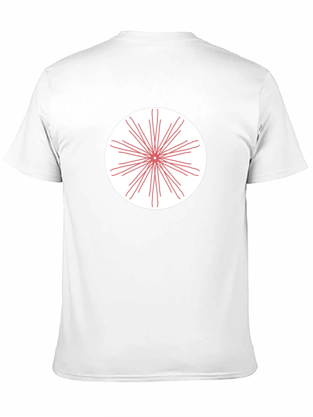 Black T-Shirt with Radial Burst Graphic product image 10