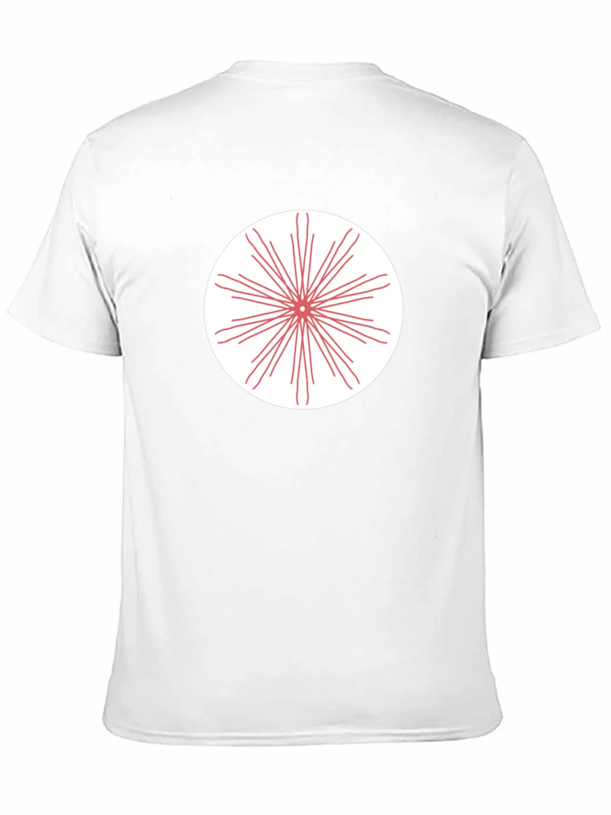 Black T-Shirt with Radial Burst Graphic product image 10