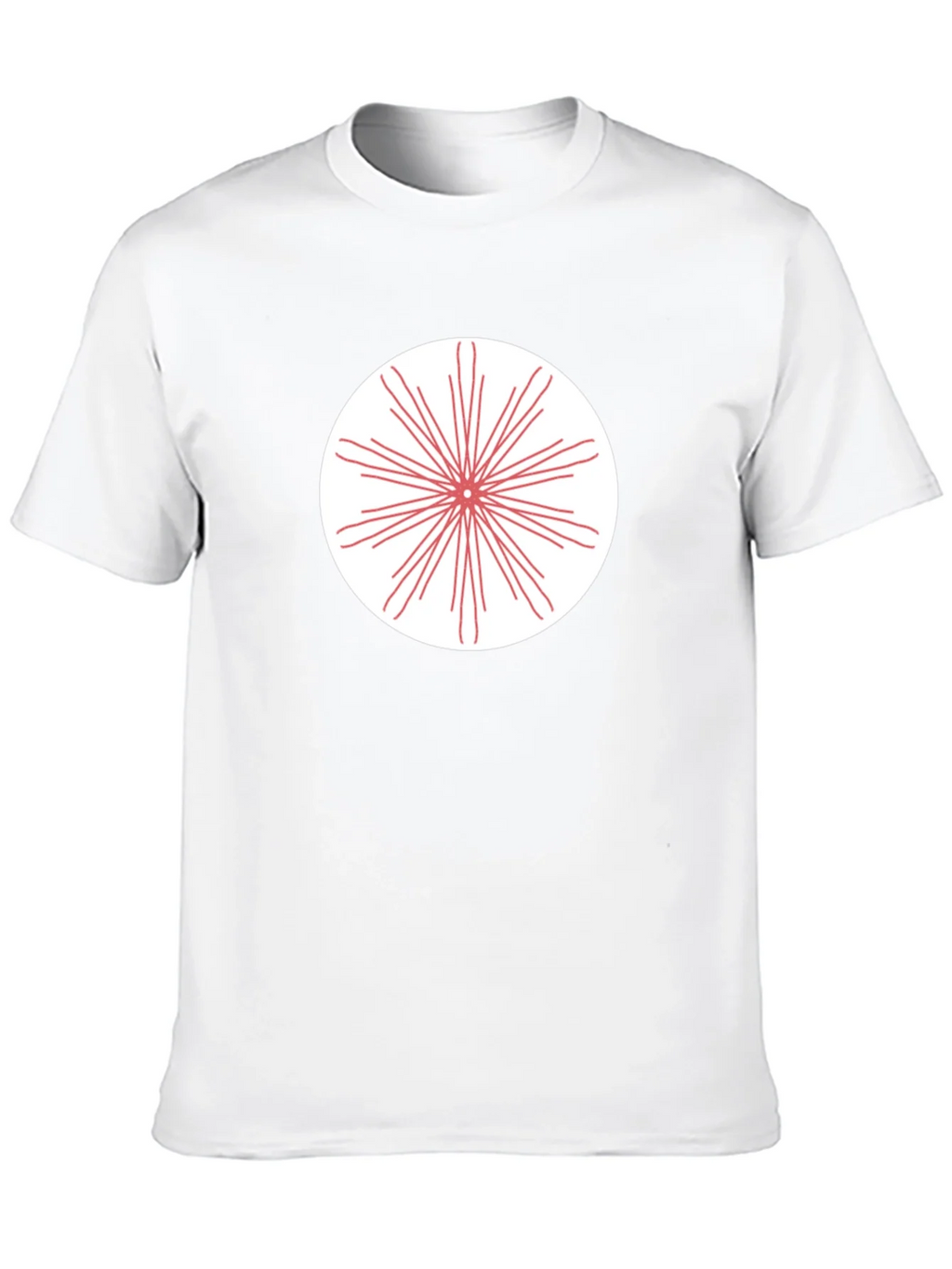 Black T-Shirt with Radial Burst Graphic product image 9