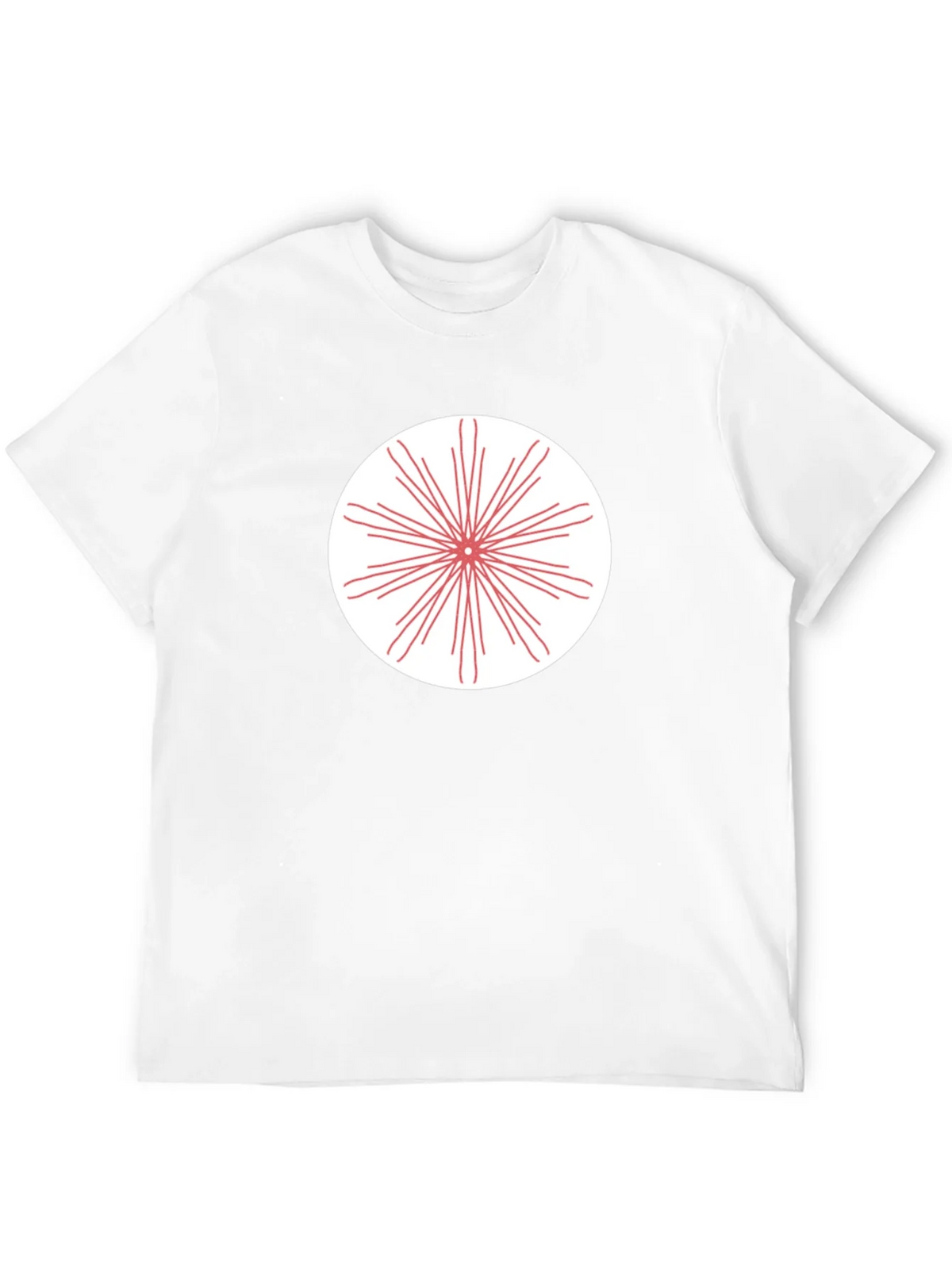 Black T-Shirt with Radial Burst Graphic product image 11