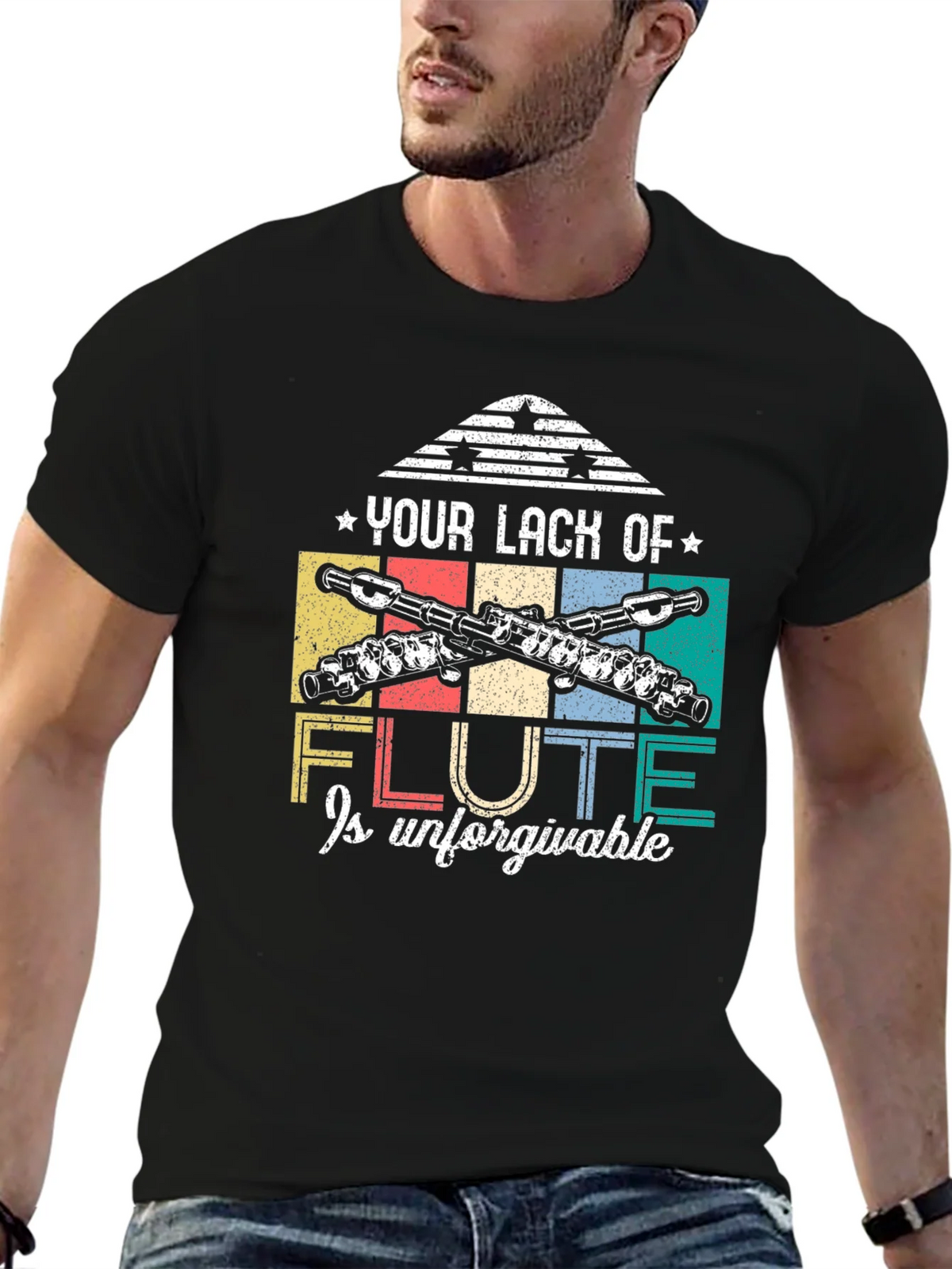 Flute Lack Is Unforgivable Graphic Tee product image 6