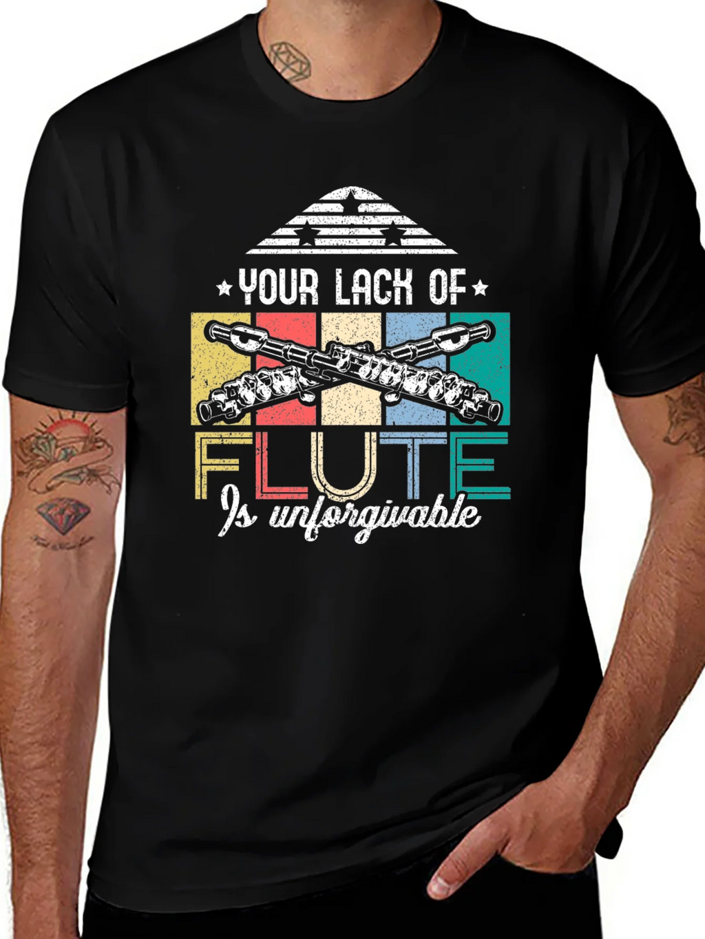 Flute Lack Is Unforgivable Graphic Tee product image 1