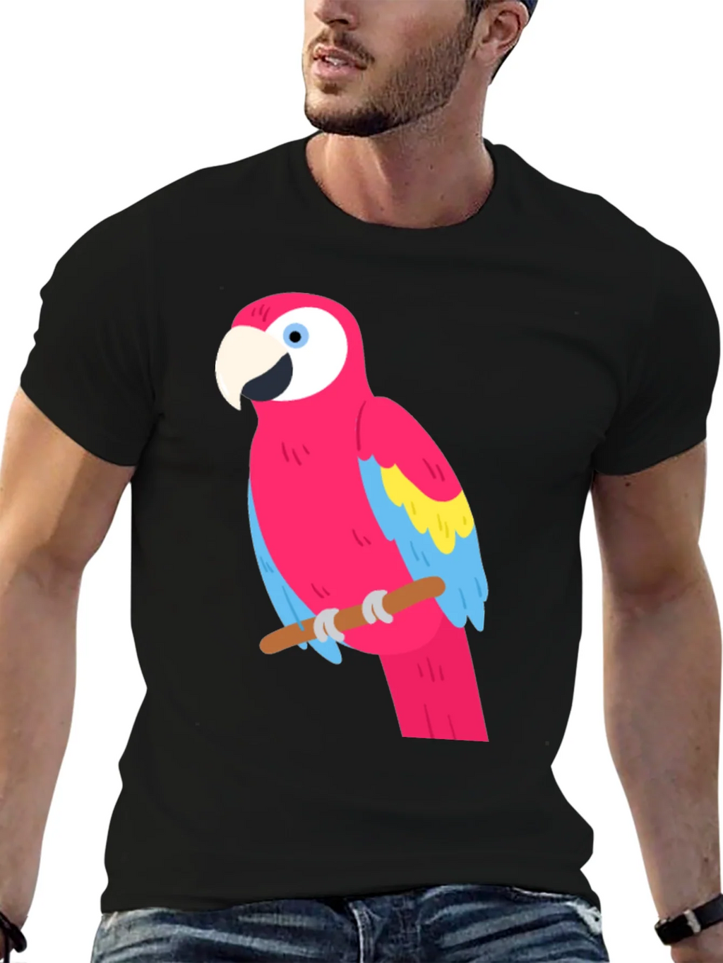 Parrot Graphic Tee - Tropical Bird T-Shirt product image 6