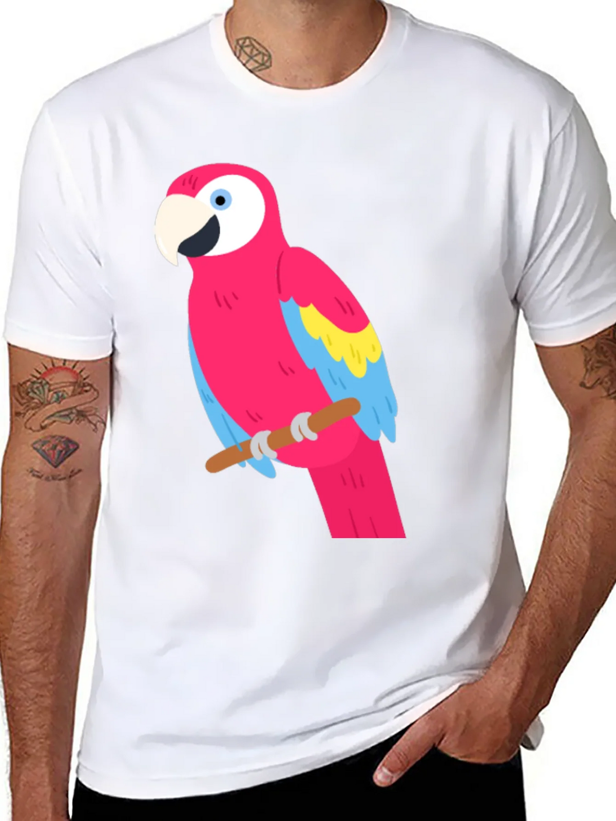 Parrot Graphic Tee - Tropical Bird T-Shirt product image 7