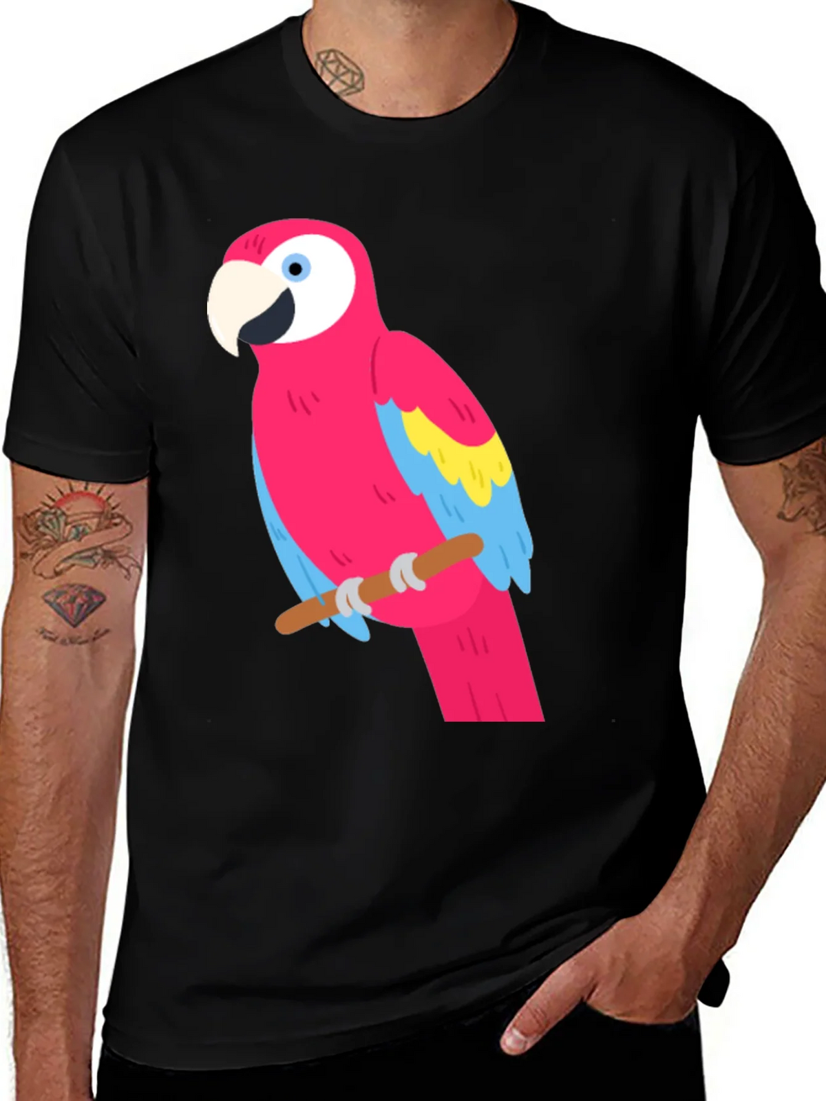 Parrot Graphic Tee - Tropical Bird T-Shirt product image 1