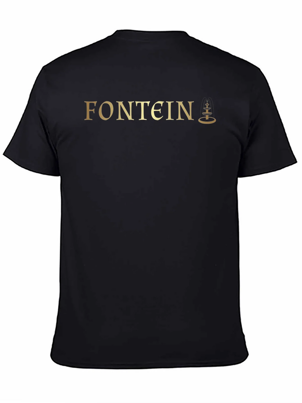 Fontein Black T-Shirt with Gold Logo product image 4