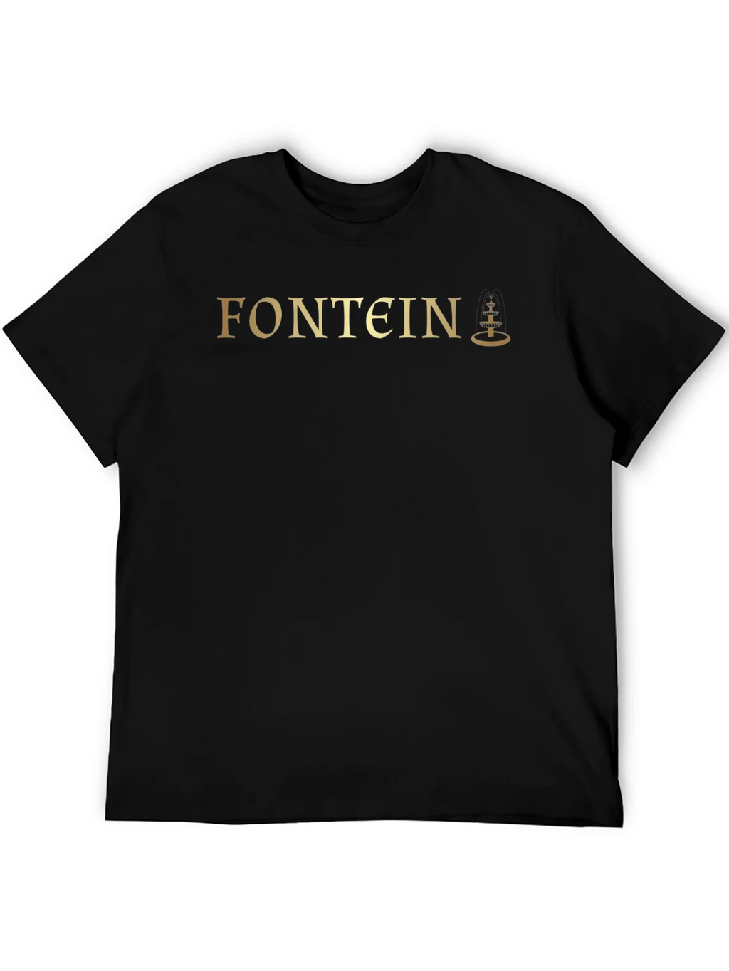 Fontein Black T-Shirt with Gold Logo product image 5