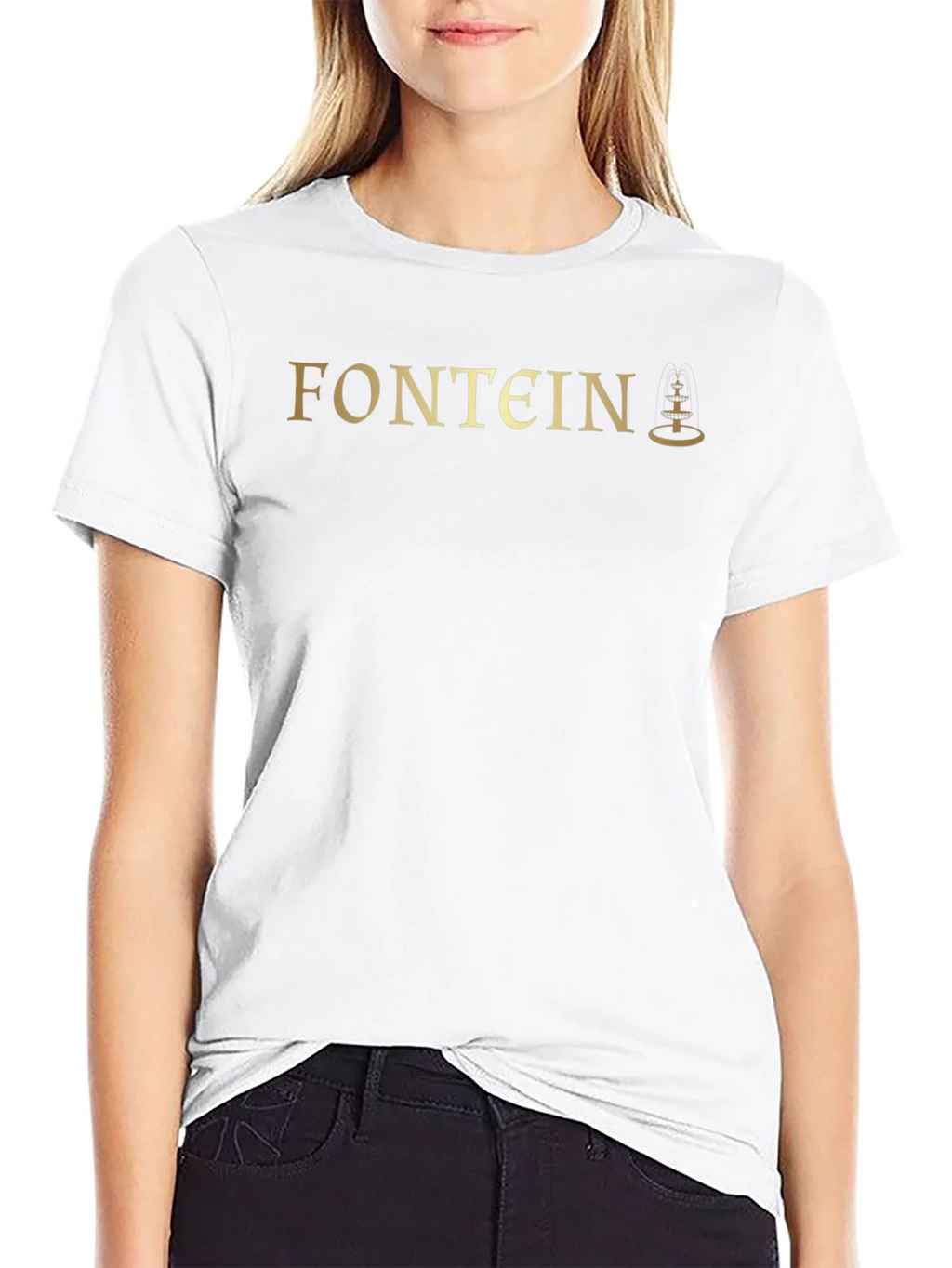 Fontein Black T-Shirt with Gold Logo product image 8