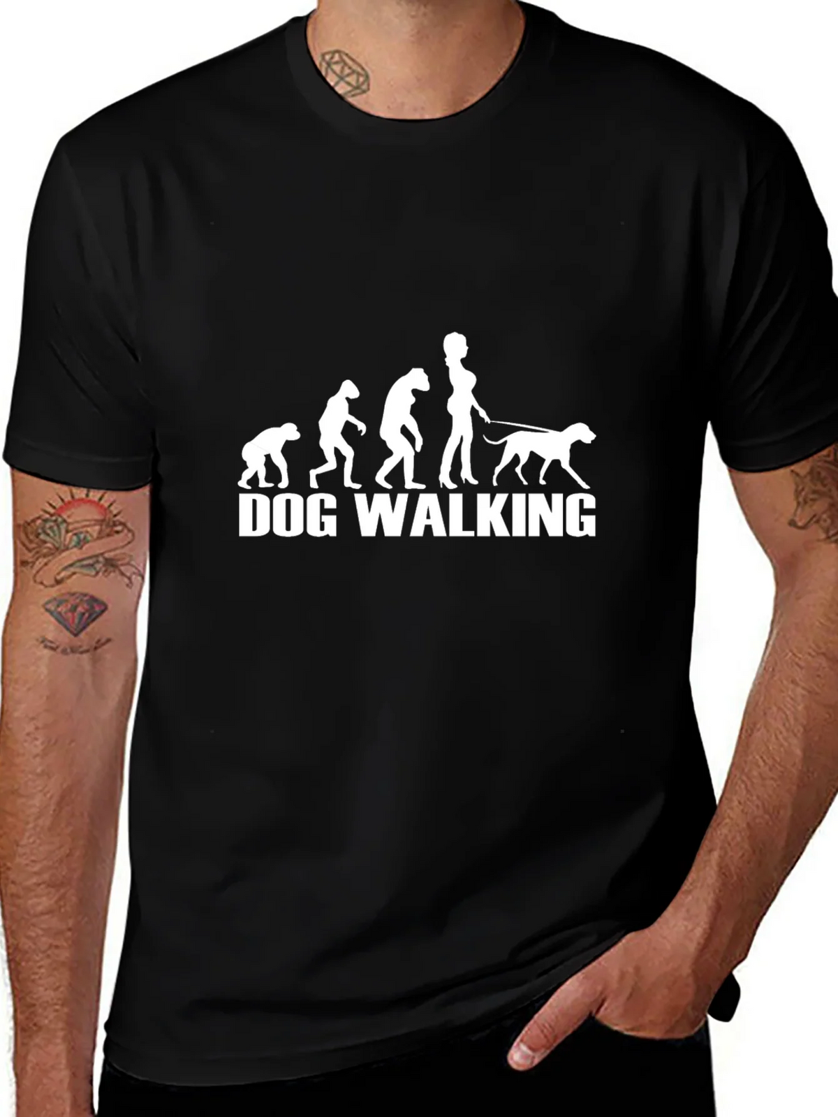 Dog Walking Evolution Graphic Tee - Unisex product image 1
