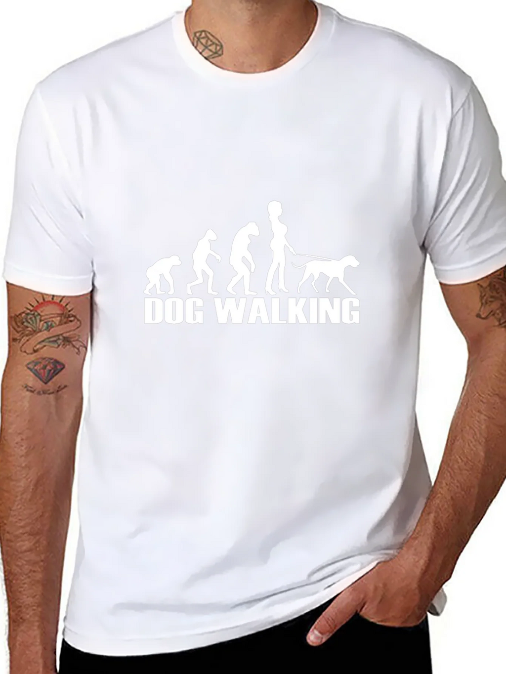 Dog Walking Evolution Graphic Tee - Unisex product image 7