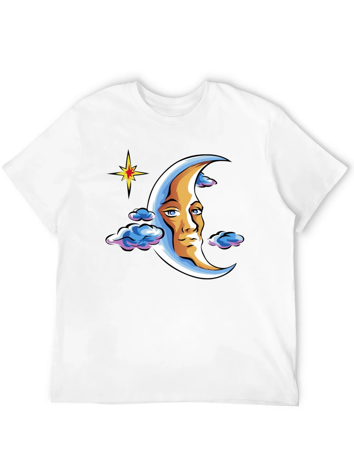Moon Man Graphic T-Shirt - Black Crew Neck Tee product image 11