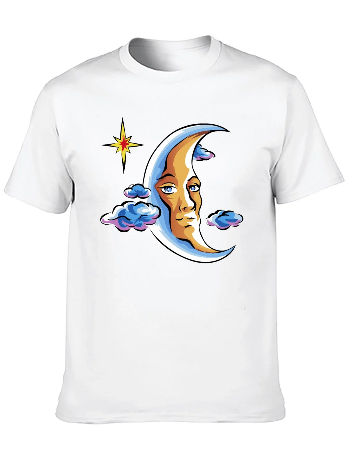 Moon Man Graphic T-Shirt - Black Crew Neck Tee product image 9