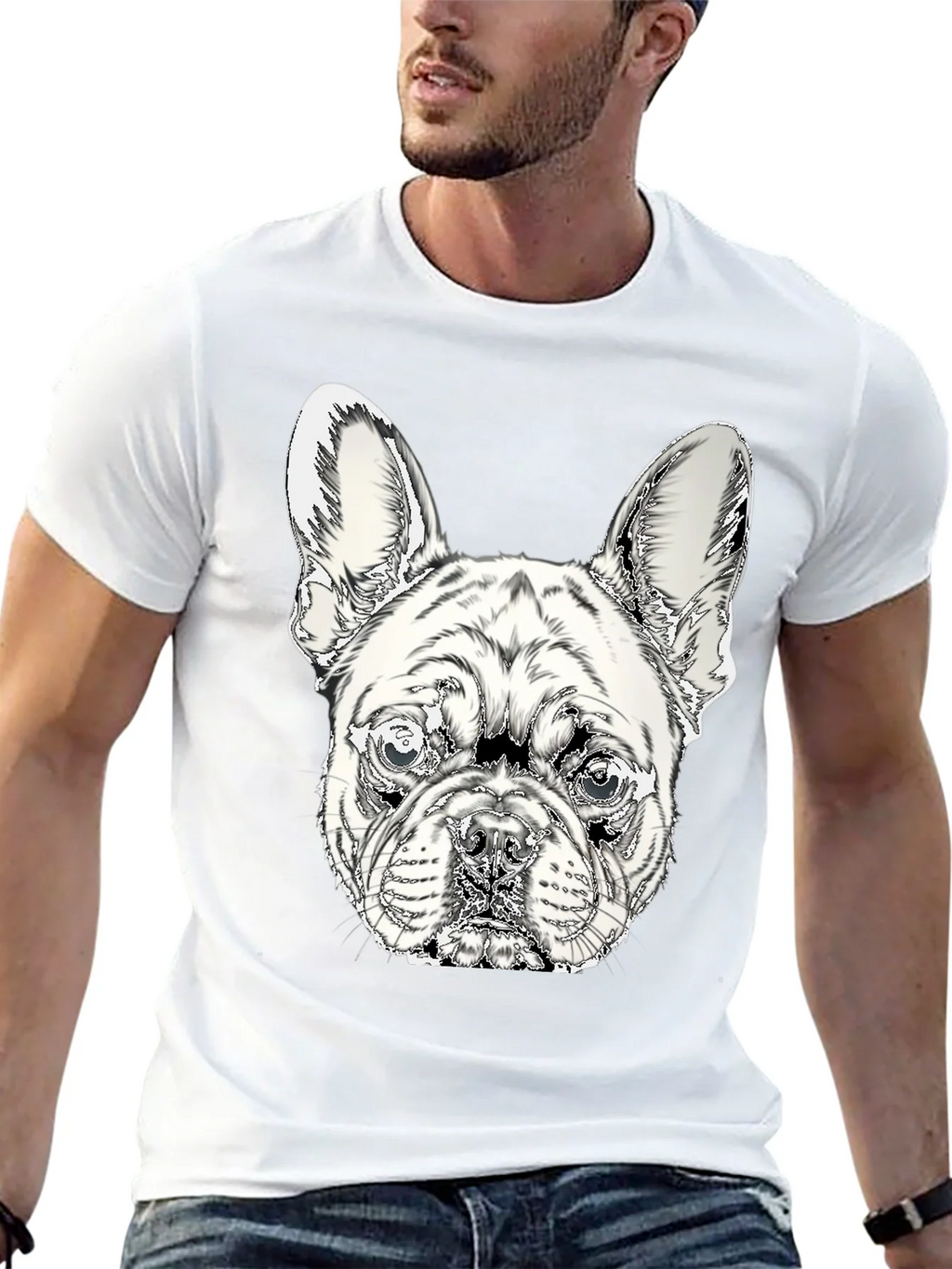 French Bulldog Graphic Tee - Stylish Black Cotton Shirt product image 12