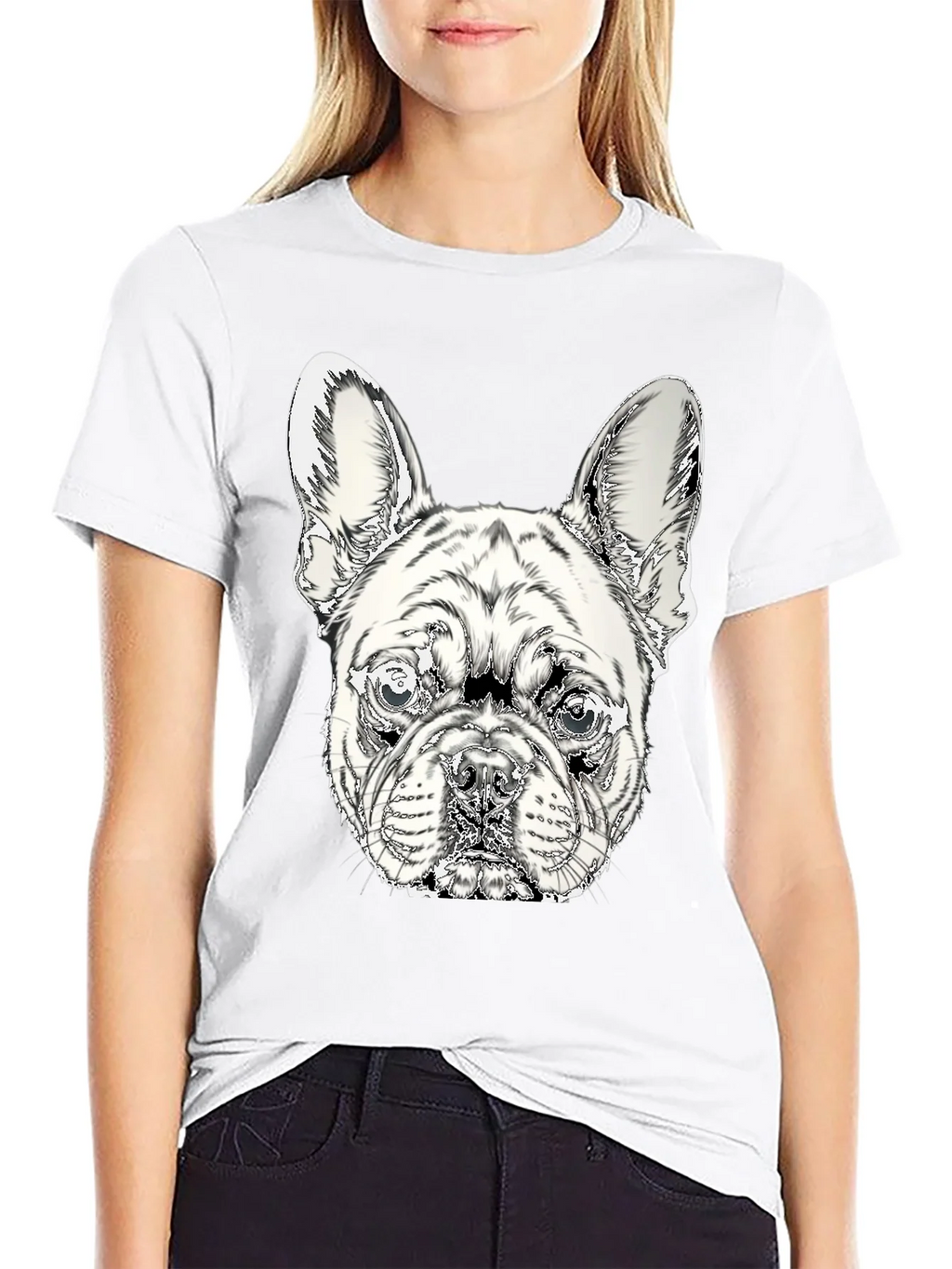 French Bulldog Graphic Tee - Stylish Black Cotton Shirt product image 8