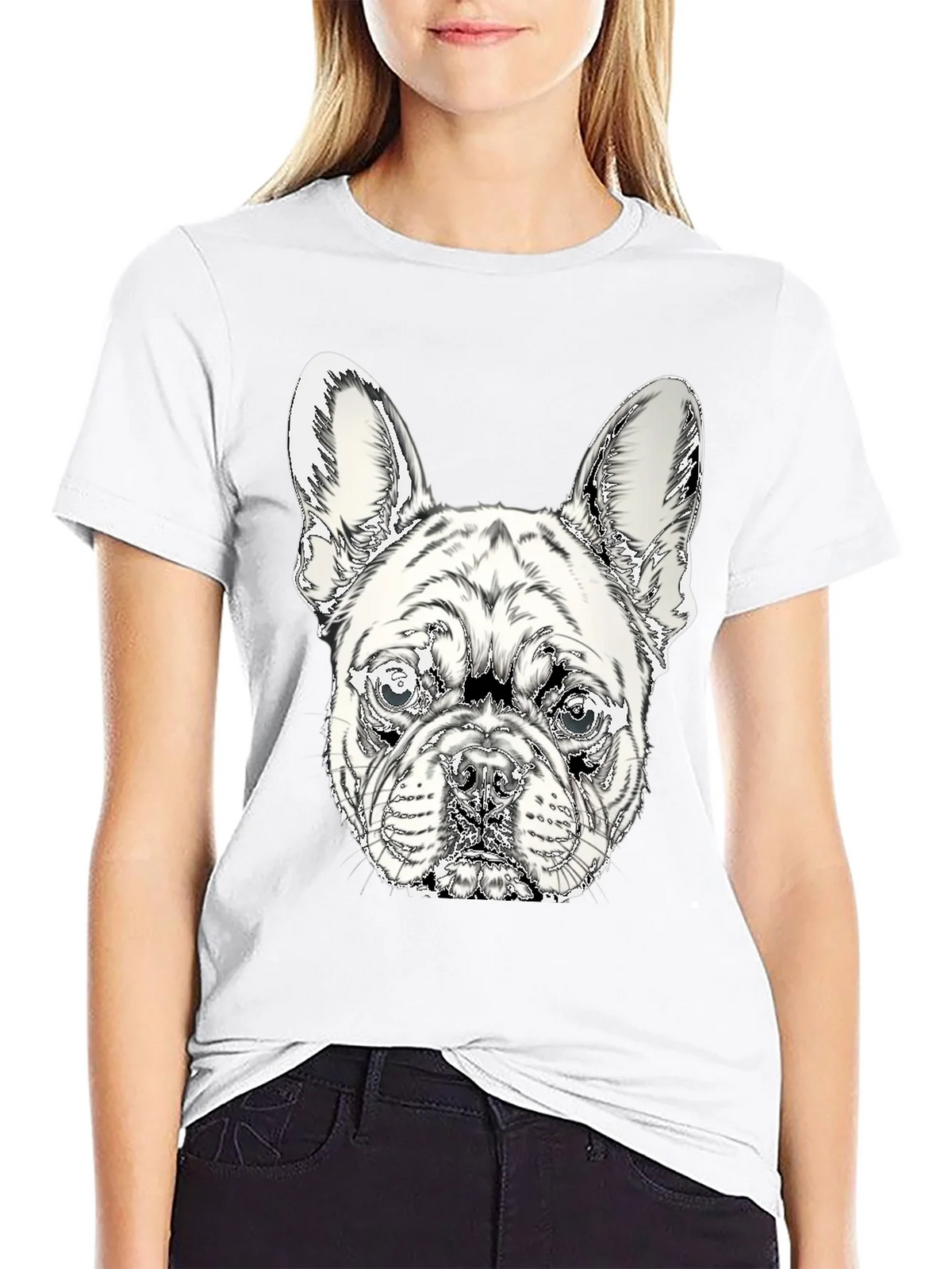 French Bulldog Graphic Tee - Stylish Black Cotton Shirt product image 8