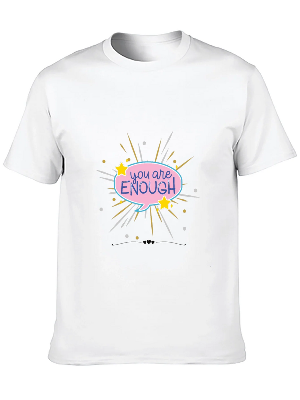 You Are Enough Graphic Tee - Black Comfort Fit product image 9