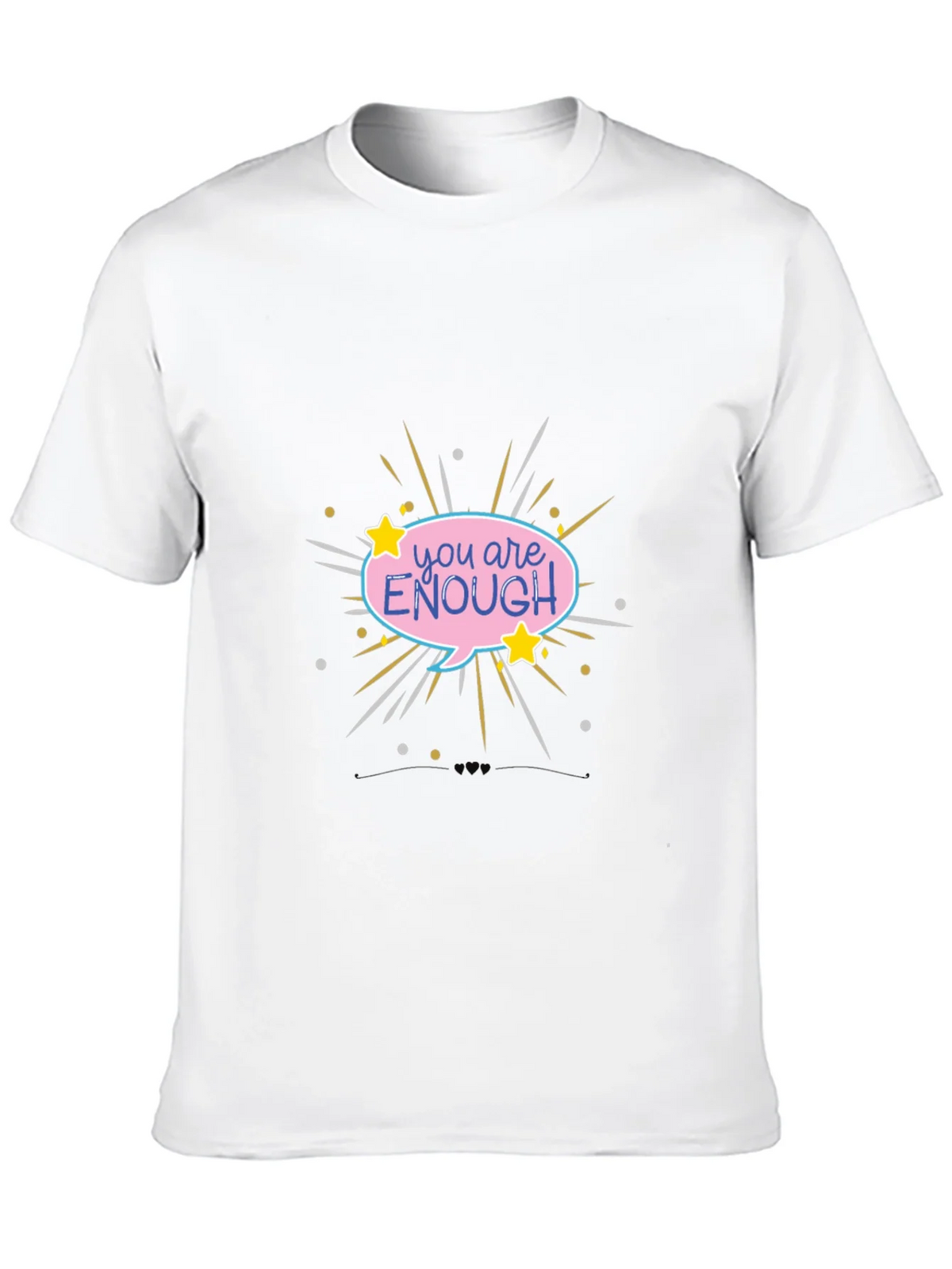 You Are Enough Graphic Tee - Black Comfort Fit product image 9