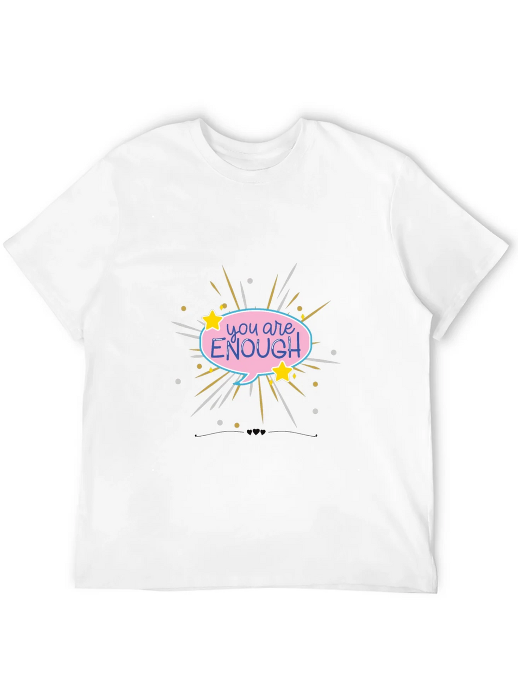 You Are Enough Graphic Tee - Black Comfort Fit product image 11