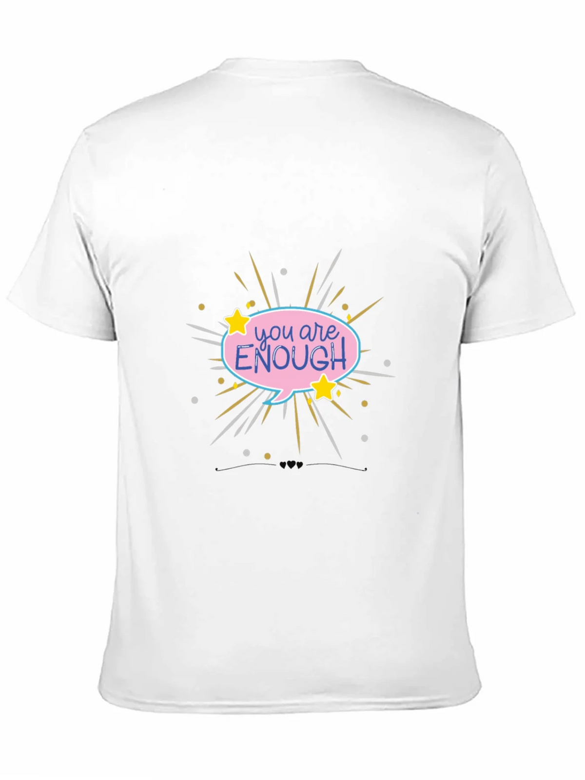 You Are Enough Graphic Tee - Black Comfort Fit product image 10