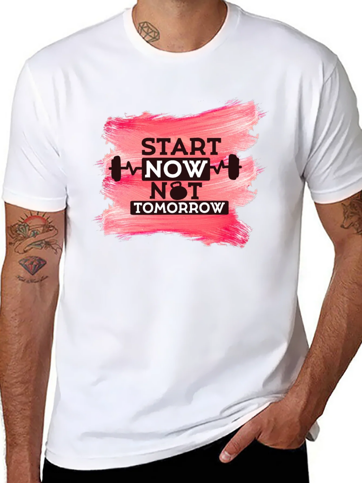 Motivational Workout T-Shirt - Start Now product image 7