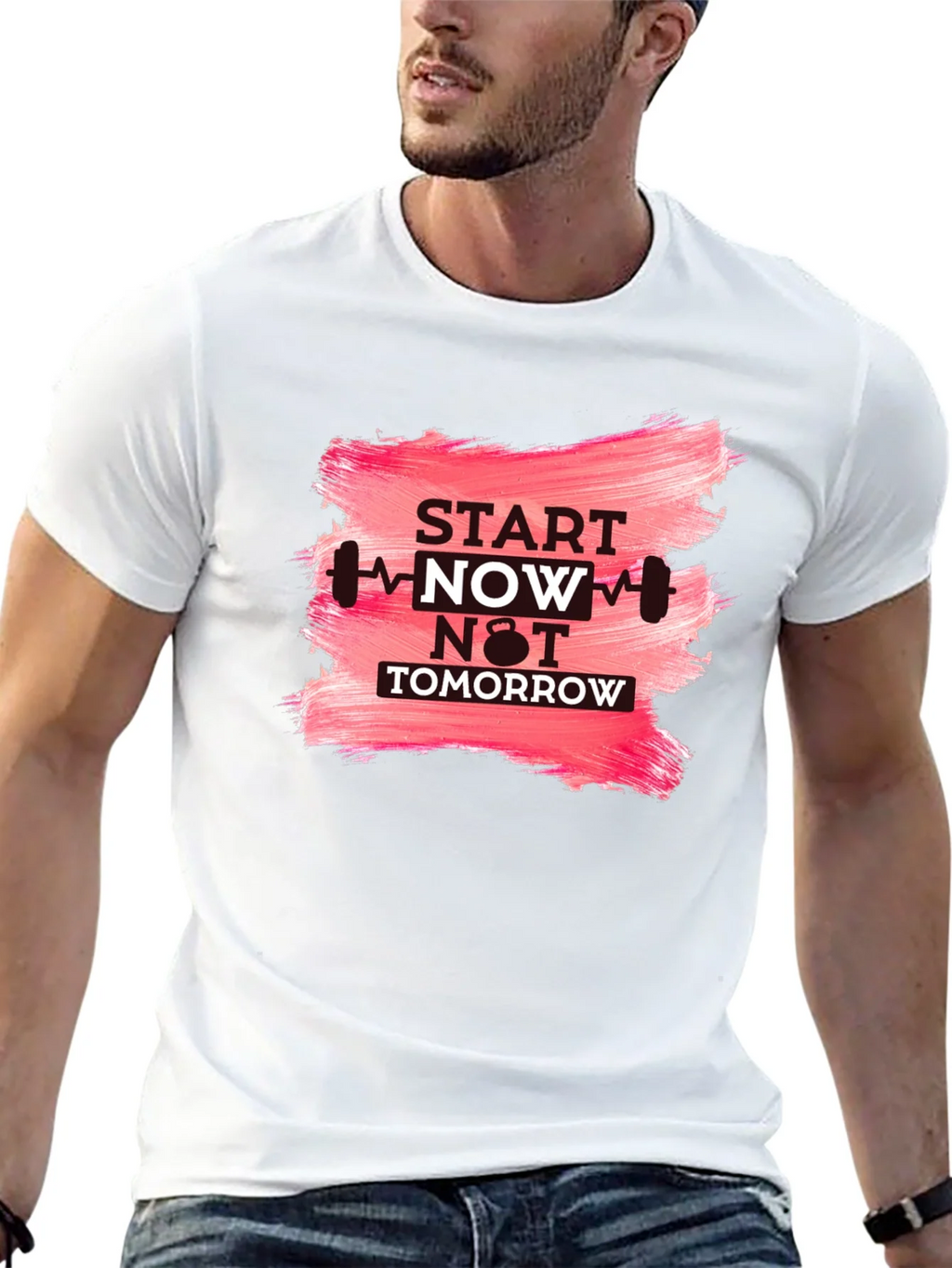Motivational Workout T-Shirt - Start Now product image 12