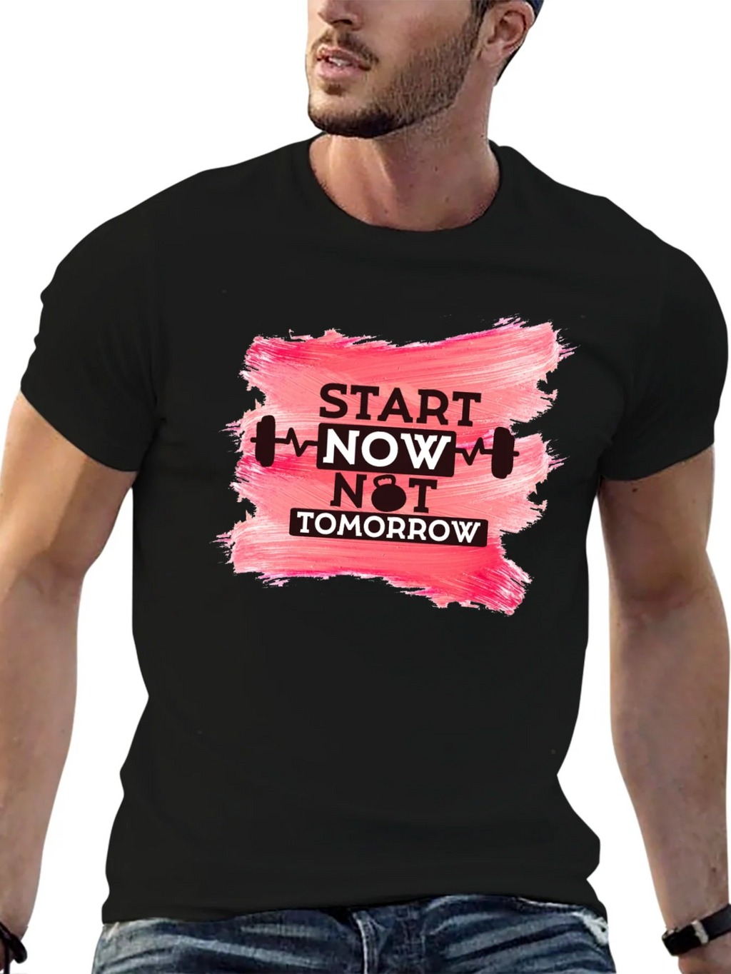 Motivational Workout T-Shirt - Start Now product image 6