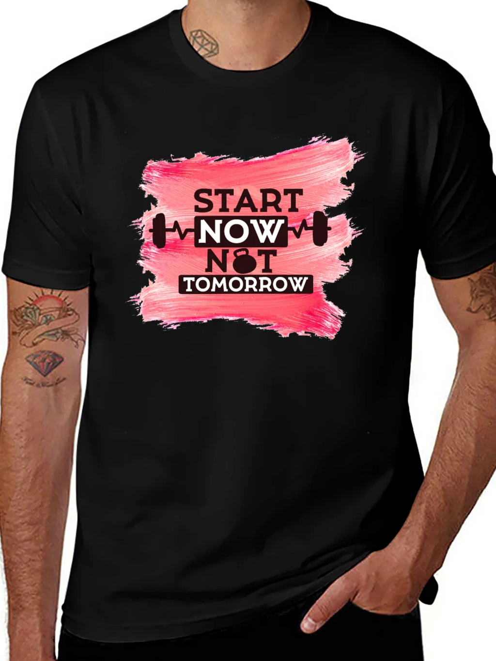 Motivational Workout T-Shirt - Start Now product image 1