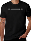 Rolling Pin Graphic Black T-Shirt product image 1