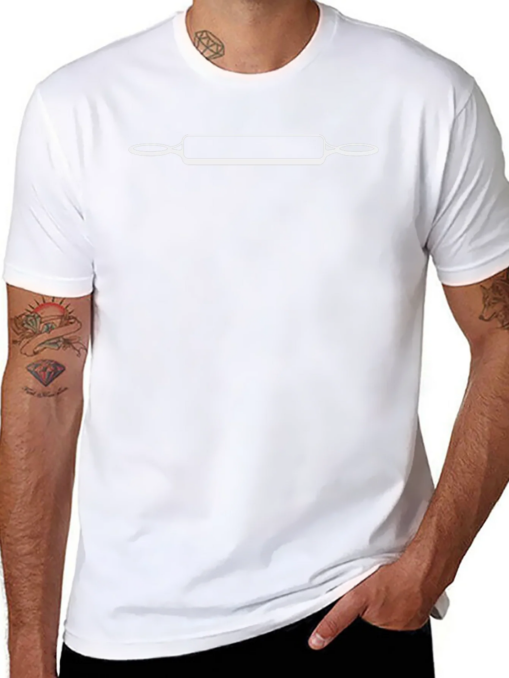 Rolling Pin Graphic Black T-Shirt product image 7