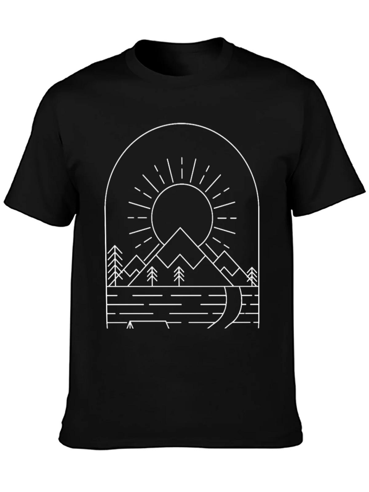 Minimalist Mountain Graphic Tee product image 3