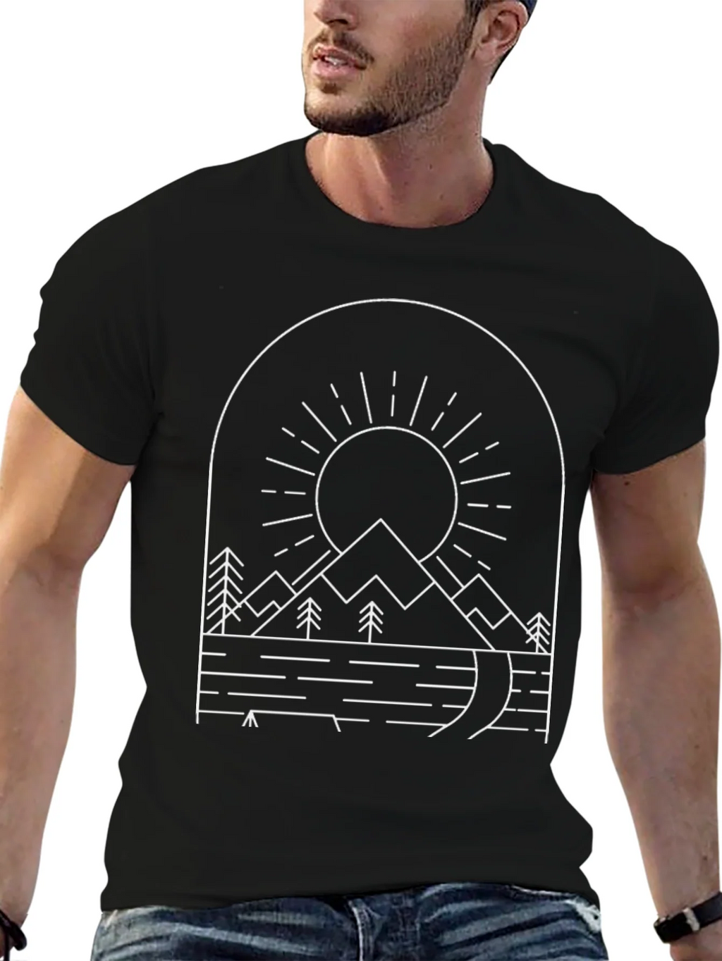 Minimalist Mountain Graphic Tee product image 6