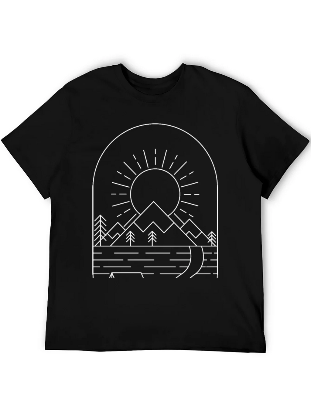 Minimalist Mountain Graphic Tee product image 5