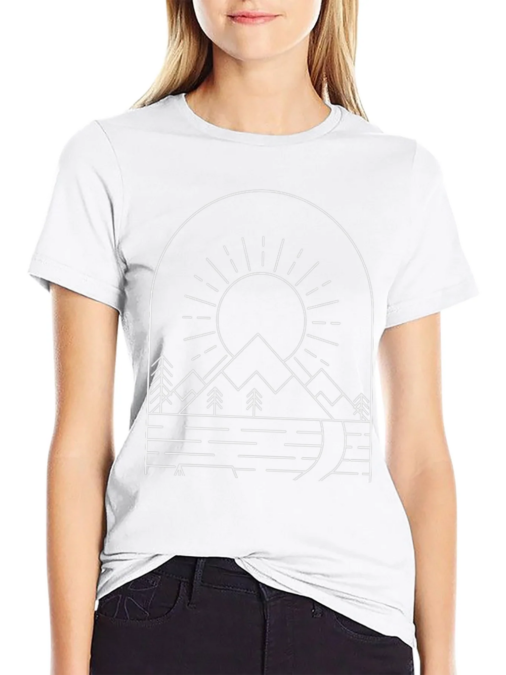 Minimalist Mountain Graphic Tee product image 8