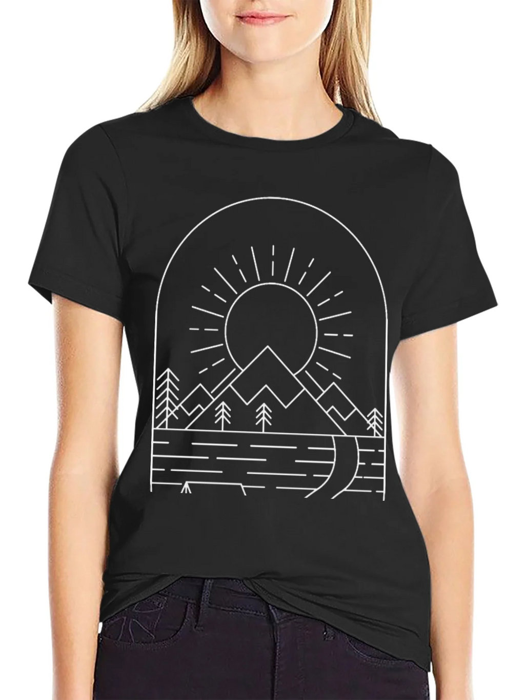 Minimalist Mountain Graphic Tee product image 2