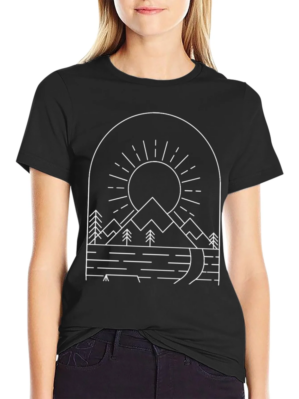 Minimalist Mountain Graphic Tee product image 2