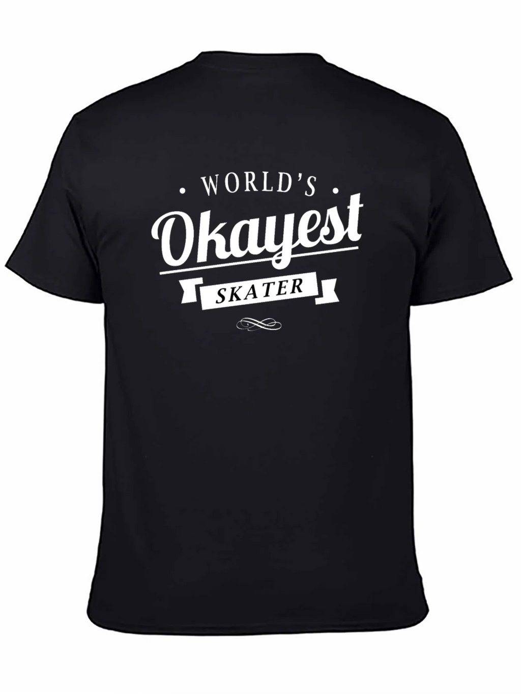 Worlds Okayest Skater T-Shirt - Funny Skateboarding Tee product image 4