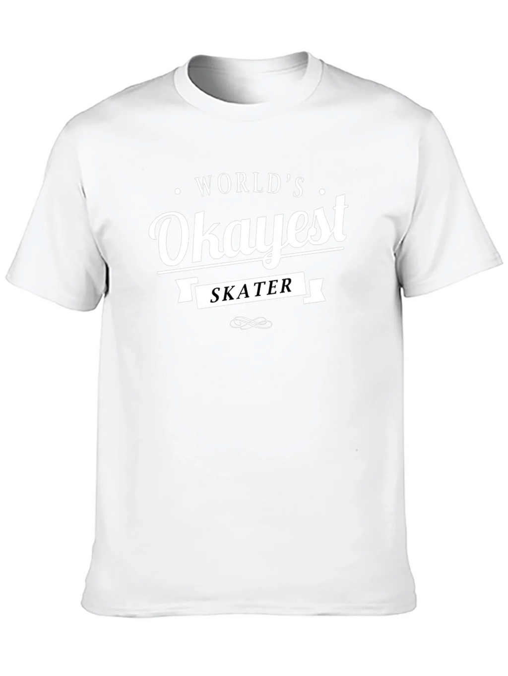 Worlds Okayest Skater T-Shirt - Funny Skateboarding Tee product image 9