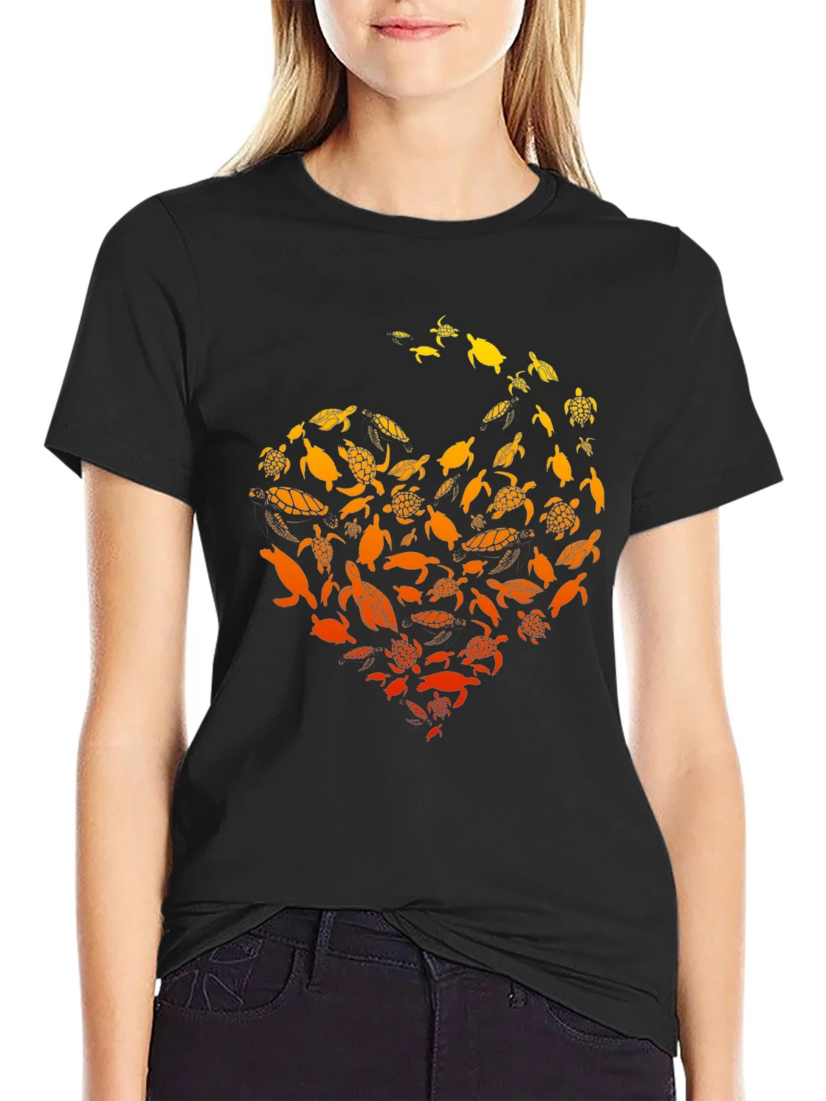 Turtle Love Graphic T-Shirt - Black product image 2