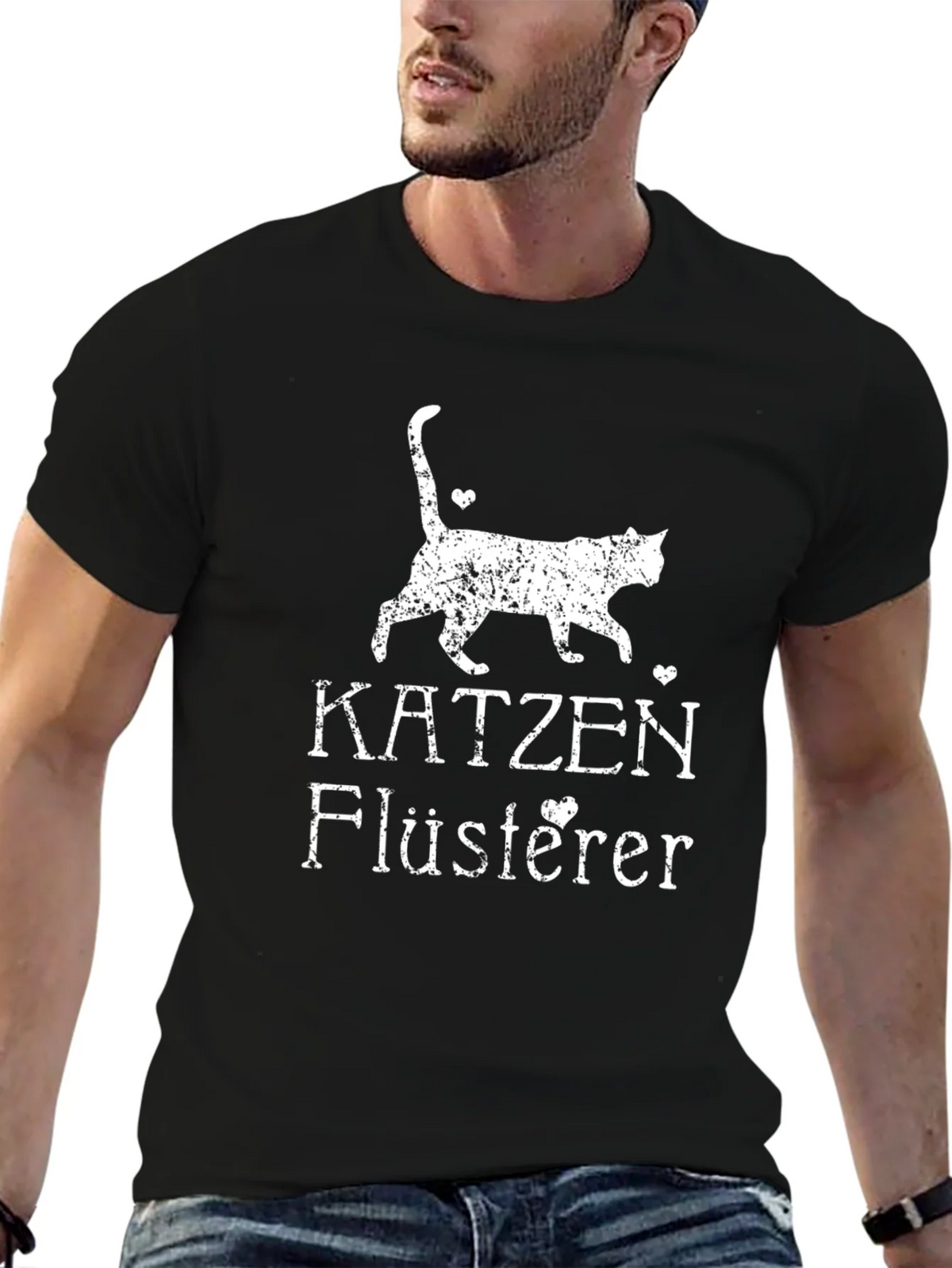 Katzenflüsterer Cat Lover T-Shirt product image 6
