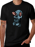 Skull Graphic Print Black T-Shirt product image 1