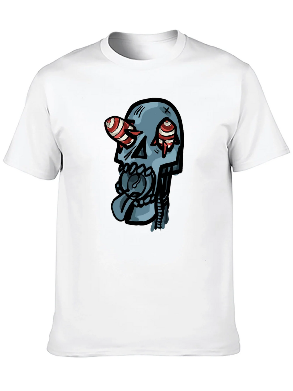 Skull Graphic Print Black T-Shirt product image 9
