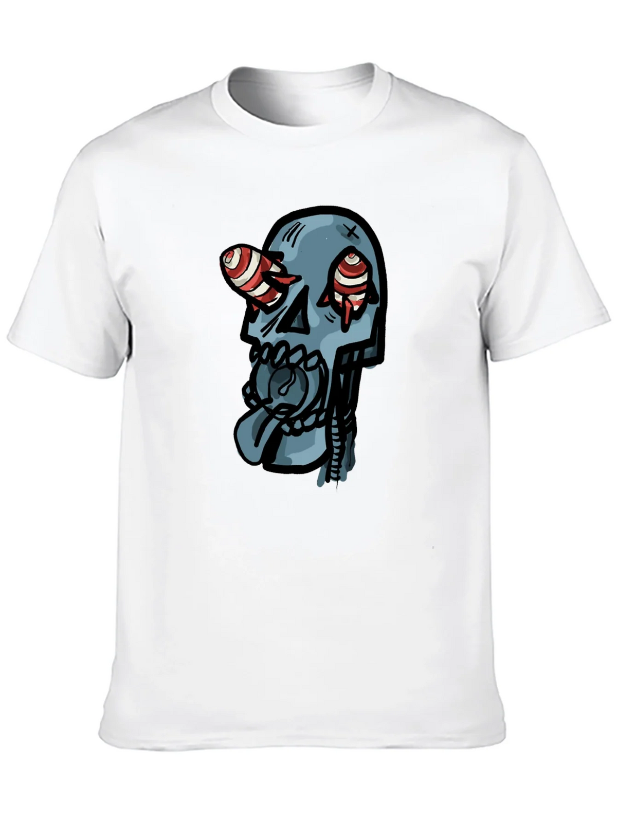 Skull Graphic Print Black T-Shirt product image 9