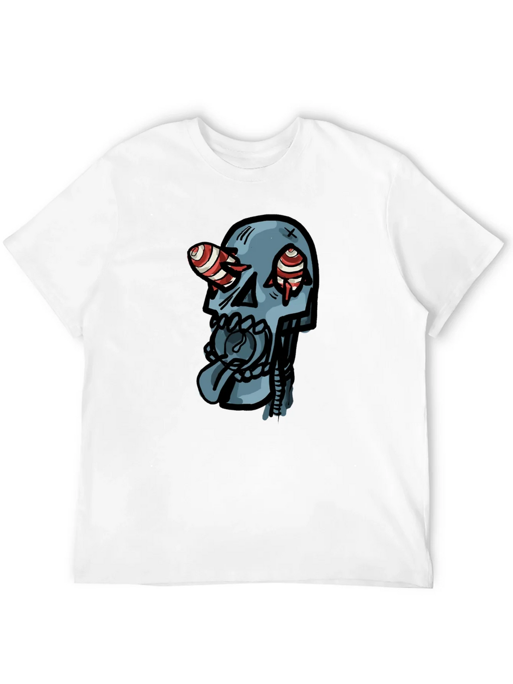 Skull Graphic Print Black T-Shirt product image 11
