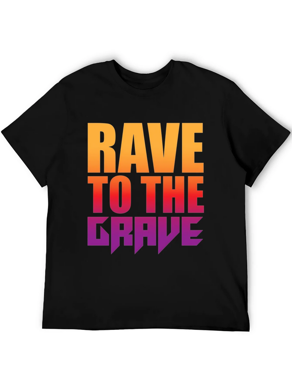Rave to the Grave Graphic Tee - Bold Gradient Design product image 5