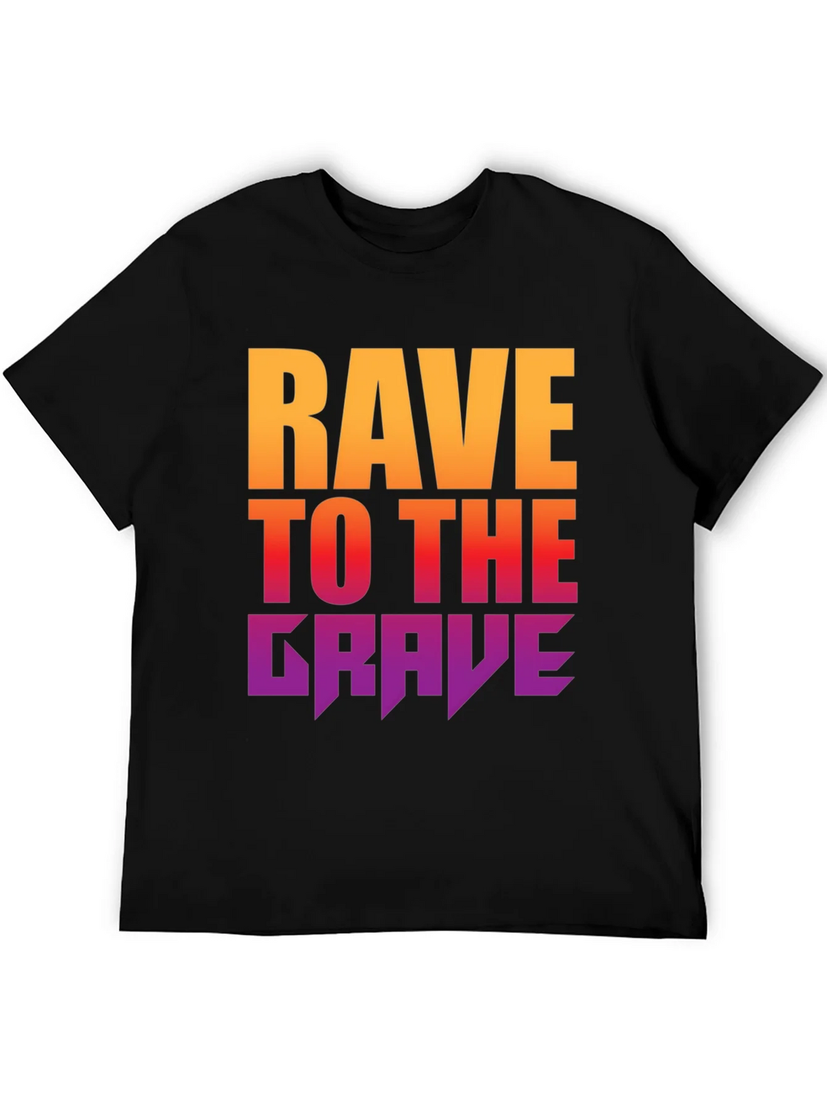 Rave to the Grave Graphic Tee - Bold Gradient Design product image 5