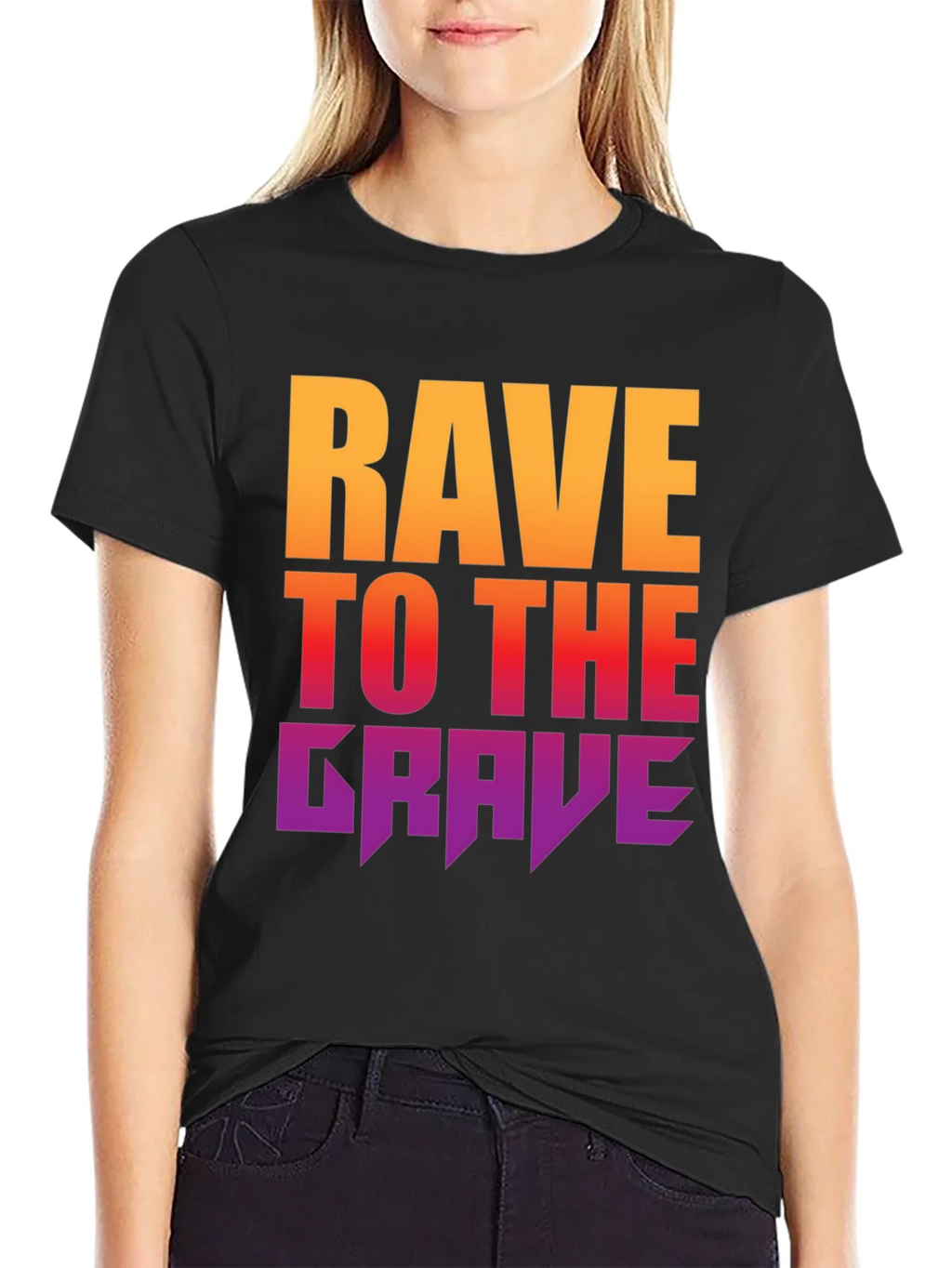 Rave to the Grave Graphic Tee - Bold Gradient Design product image 2