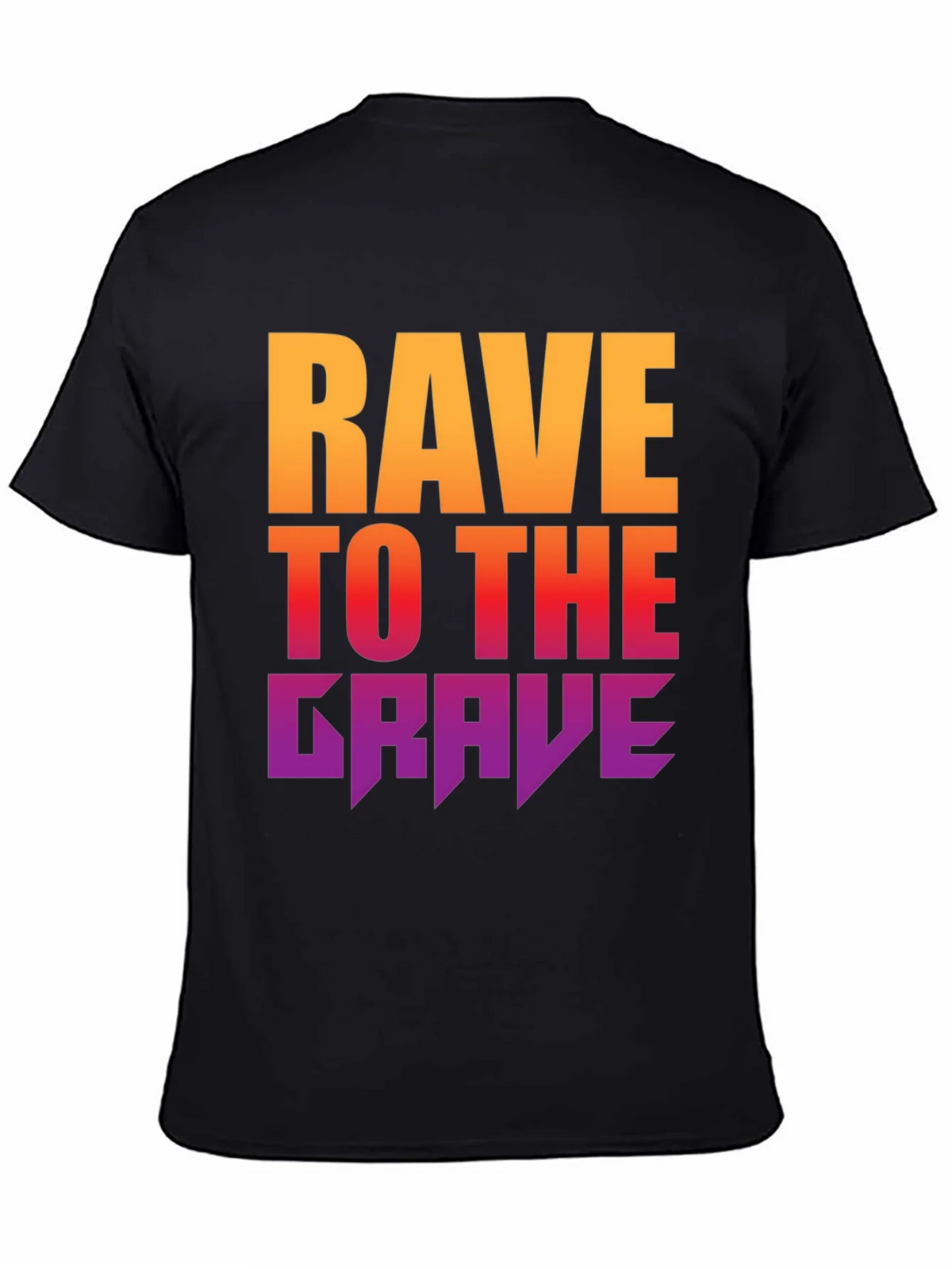 Rave to the Grave Graphic Tee - Bold Gradient Design product image 4